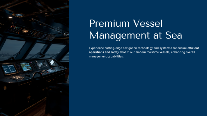 Vessel bridge and tanker navigation visual
